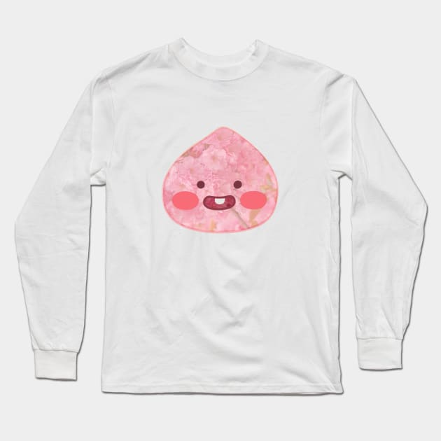 Sakura Baby Apeach Long Sleeve T-Shirt by smileyfriend